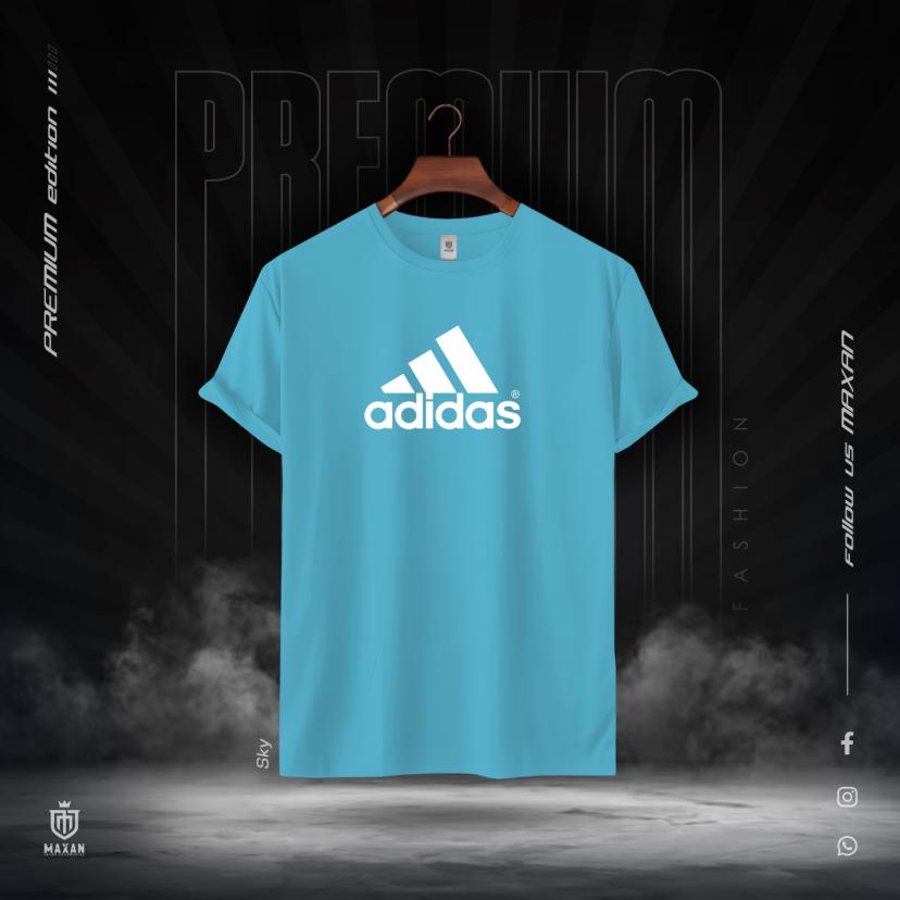 Maxan Mens Premium T-Shirt - Adidas Sky